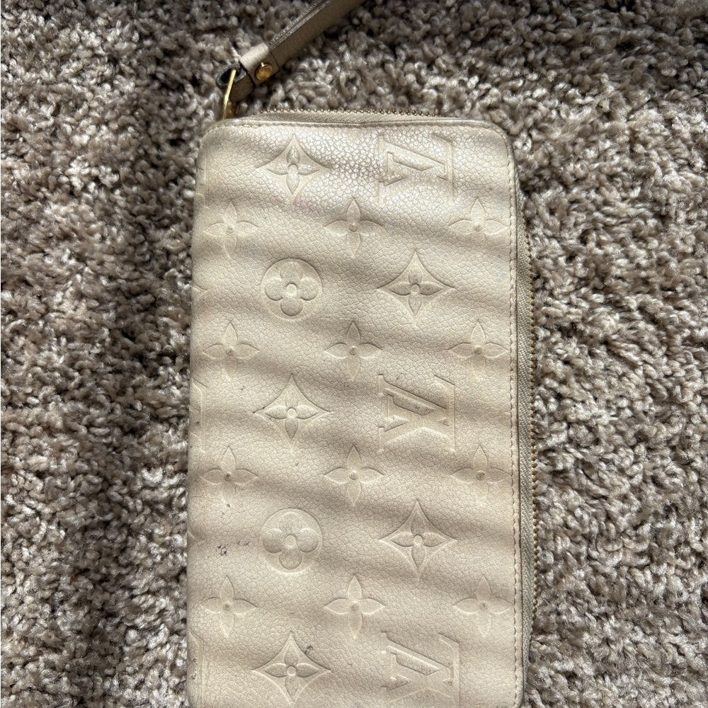 Louis Vuitton Beige Monogram Wristlet
